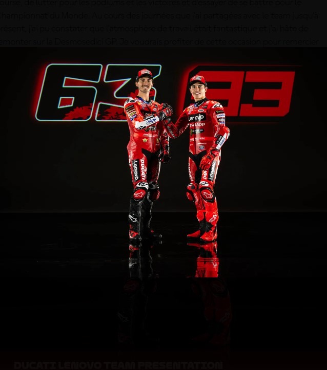 Francesco Bagnaia et Marc Marquez