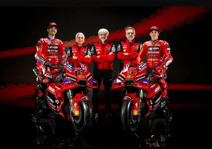 Francesco Bagnaia et Marc Marquez Ducati Lenovo