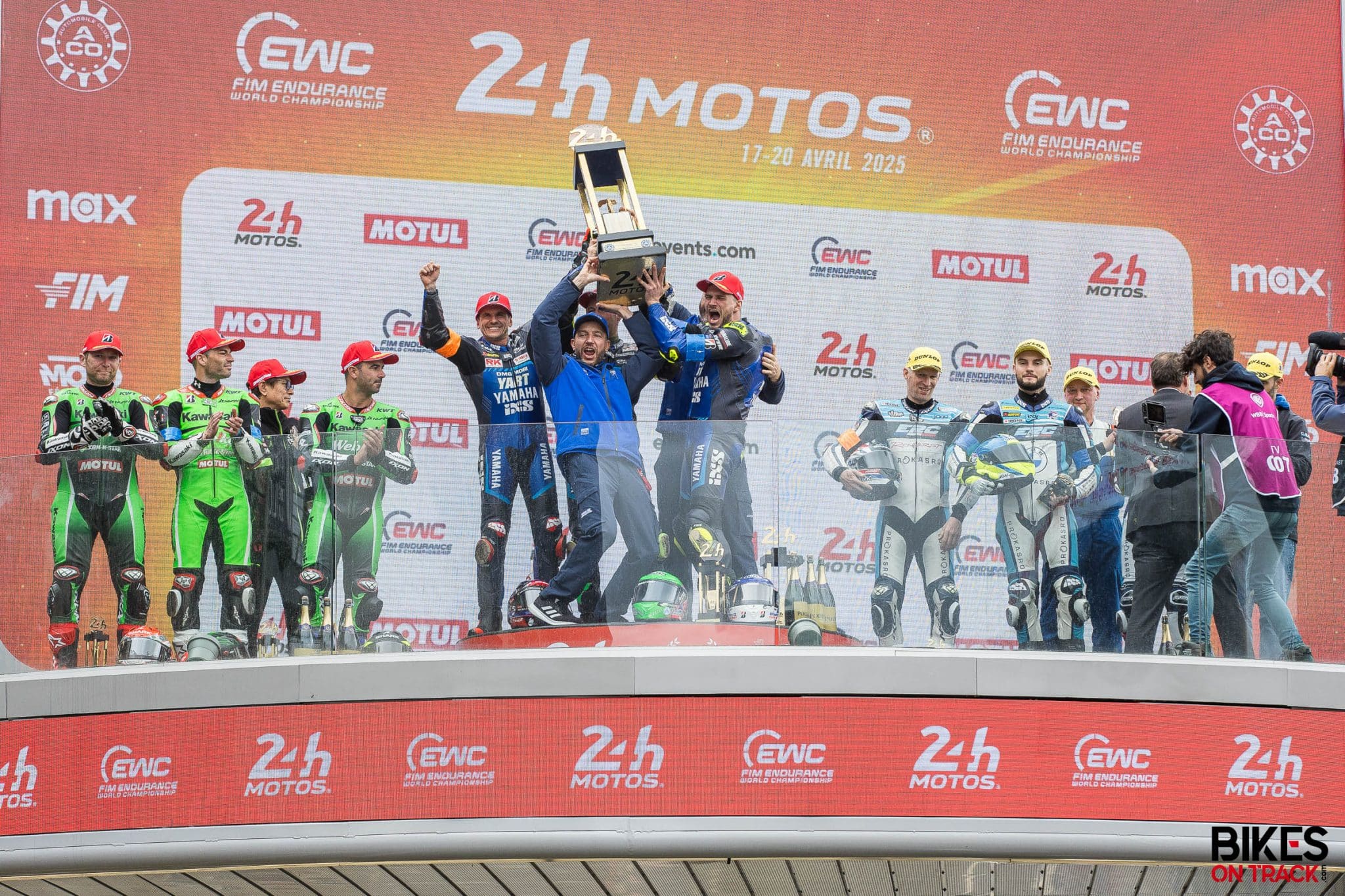 Podium Scratch 24H Motos Le Mans 2025