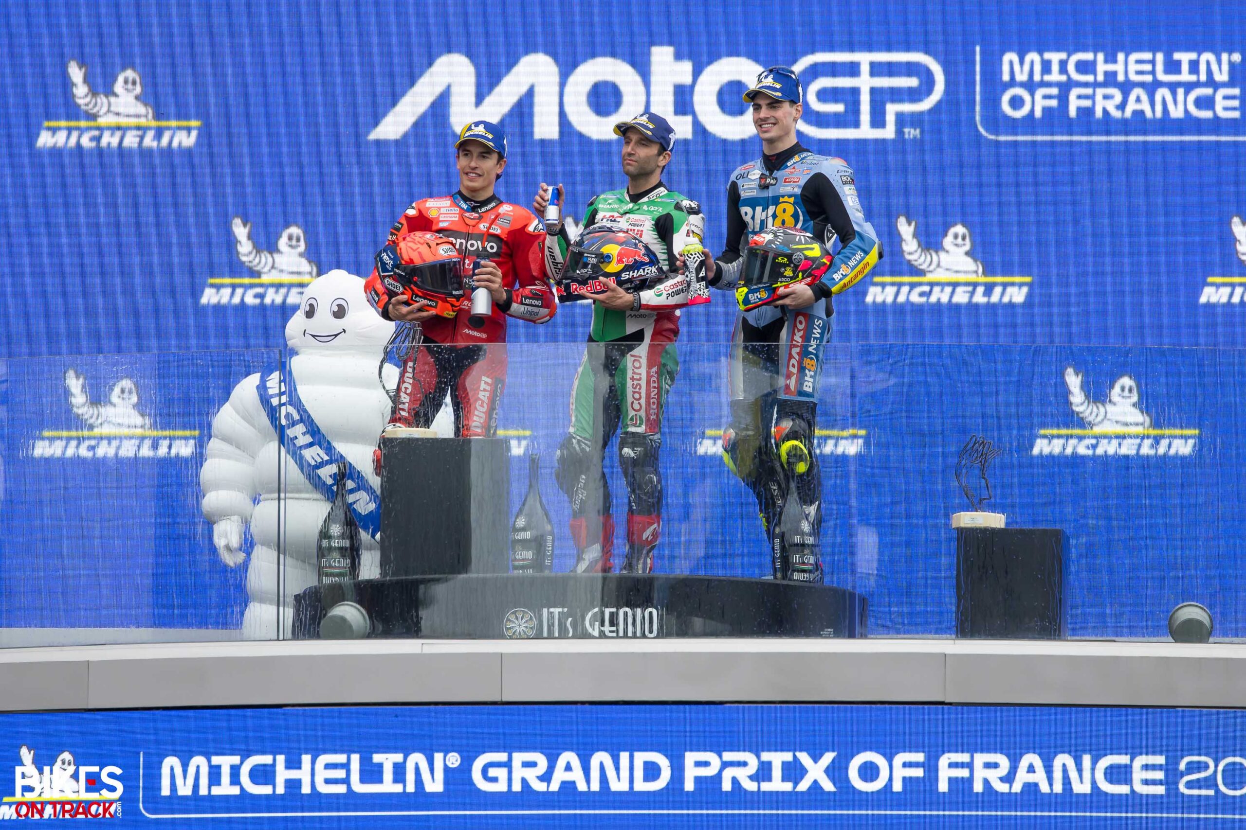 Podium Grand Prix de France MotoGP 2025