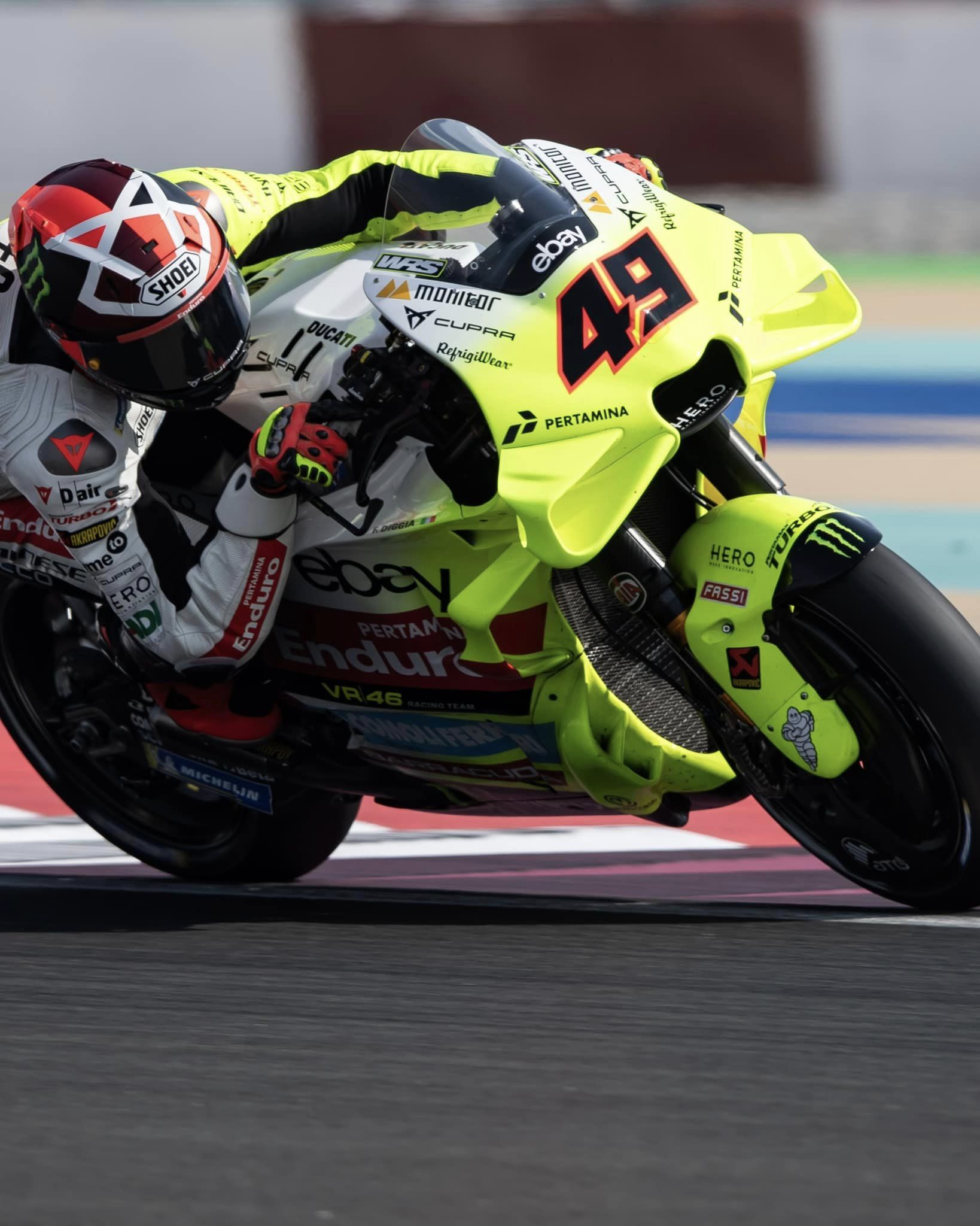 Chute de Fabio Di Giannantonio à la course Sprint au Qatar