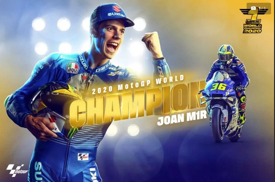 Joan Mir Champion du Monde motoGP