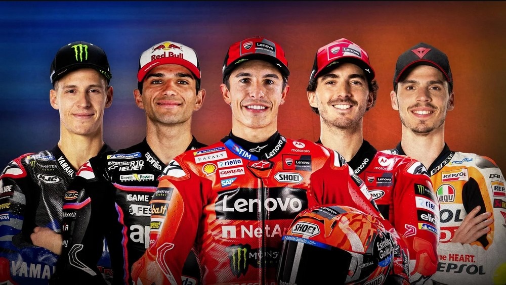 5 Champions du monde motoGP