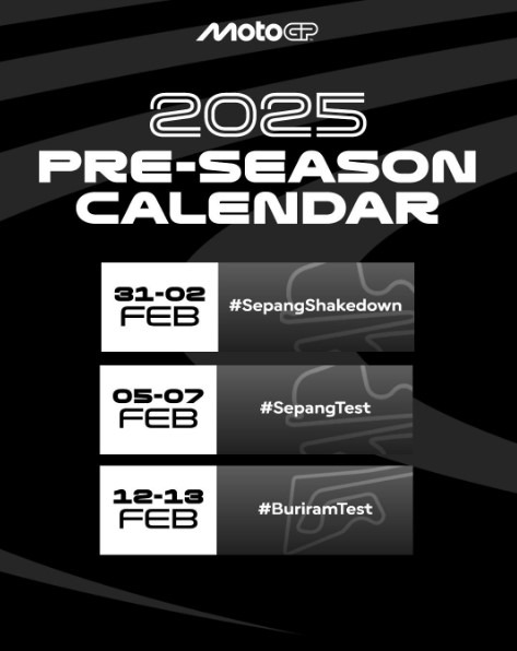 Tests Shakedown motogp 2025