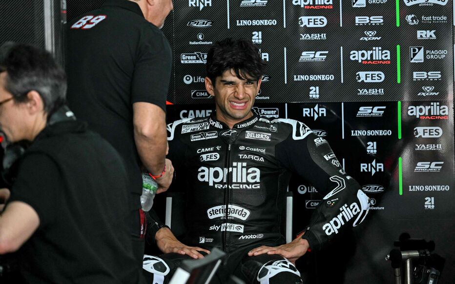 Chute de Jorge Martin aux Tests à Sépang