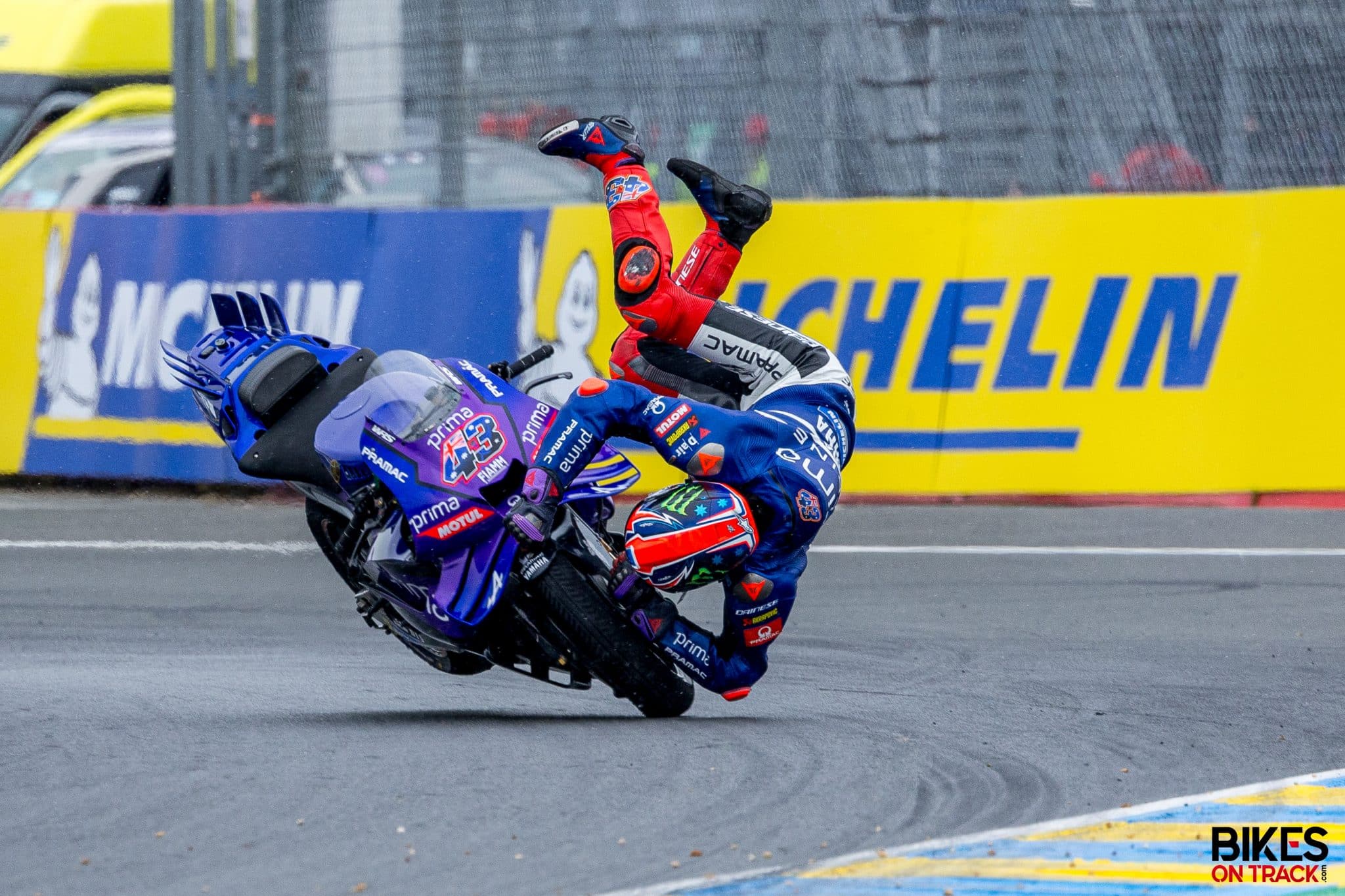 Chute Jack Miller #43 Grand-Prix de France 2025