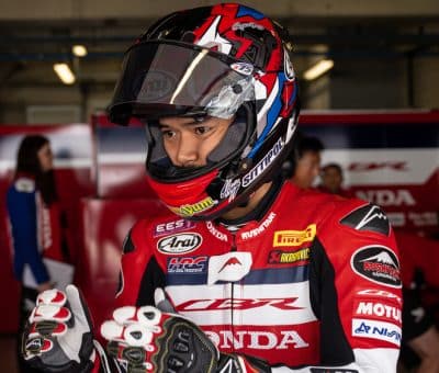 Somkiat Chantra Tests WSBK Portimao