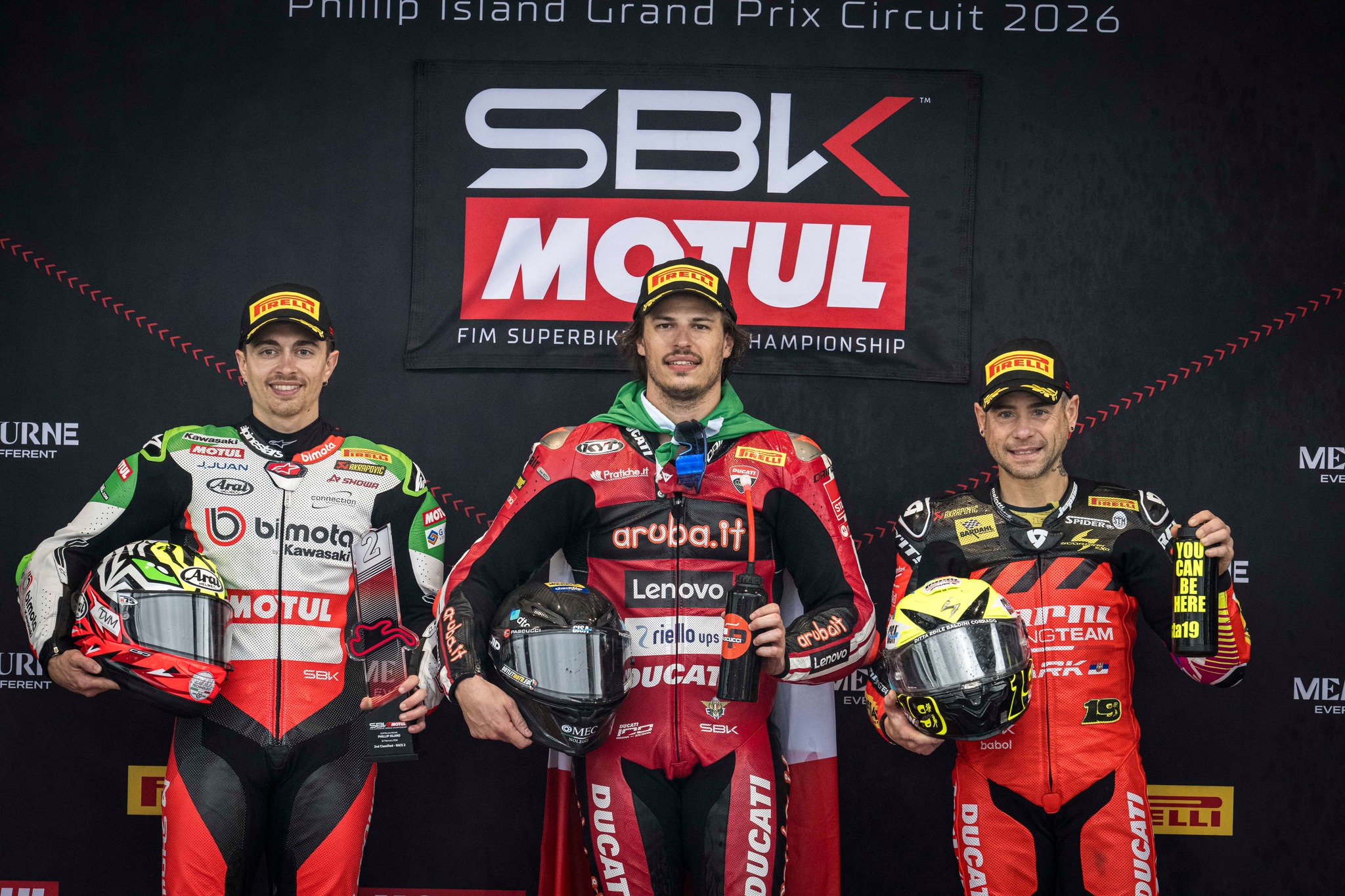 Podium : Bulega - Baldassari - Bautista