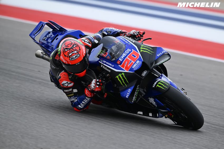 Fabio Quartararo au Grand Prix Motogp à Austin avec Yamaha Monster energy