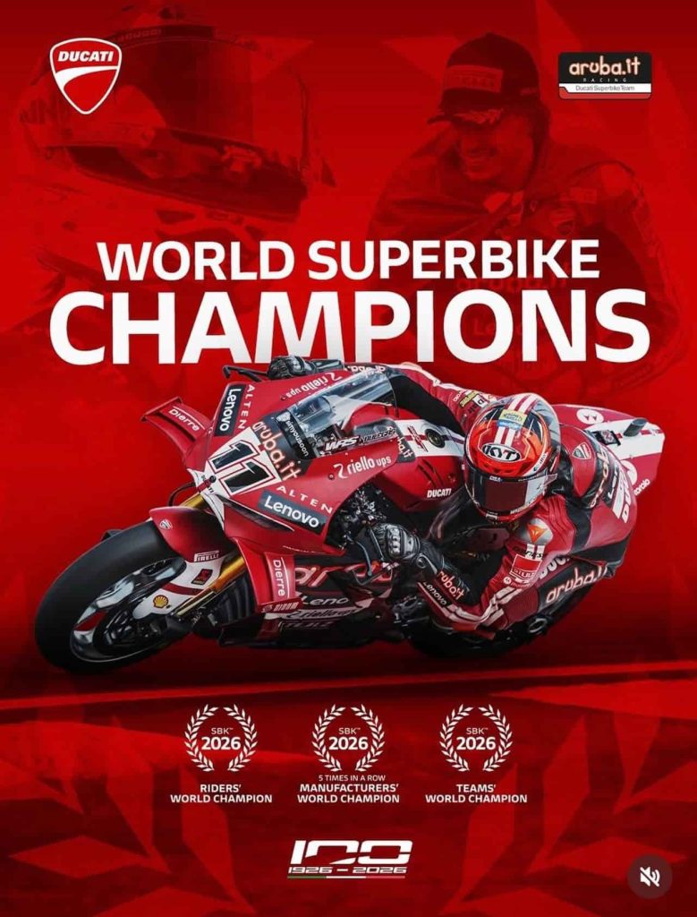 Bulega Champion du Monde Superbike 2026